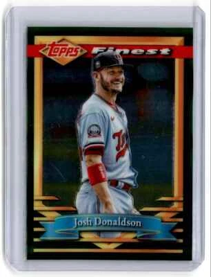 2021 Topps Finest Flashbacks Josh Donaldson Minnesota Twins #72 - Image 1 of 2