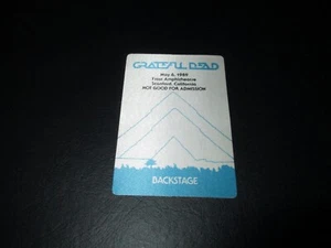 GREGRATIVE DEAD BACKSTAGE PASS FROST AMPHITHEATER STANFORD PYRAMIDE MAI 5/6/89-1989 - Bild 1 von 2