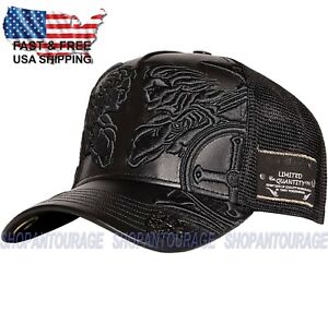 Red Monkey St. Michael The Warrior Black RM1373 New Limited Edition Trucker Hat