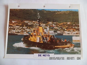 CARTE FICHE NAVIRES DE GUERRE DE NEYS 1969 REMORQUEUR COTIER - Picture 1 of 1