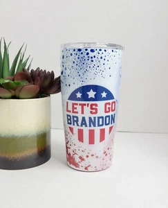 Let's Go Brandon Custom Stainless Steel Double wall tumbler Tumbler 20 oz. - Picture 1 of 2