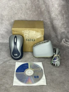 Vintage HP 9120RF Wireless Optical Mouse Grey With Install Disc, Routing Doc - Picture 1 of 9