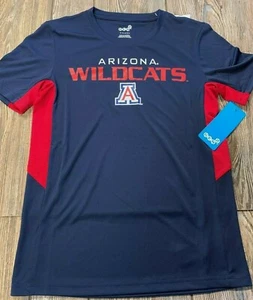 NWT Boys Arizona Wildcats Navy Blue/Red Short Sleeve Performance Shirt Medium 10 - Picture 1 of 3