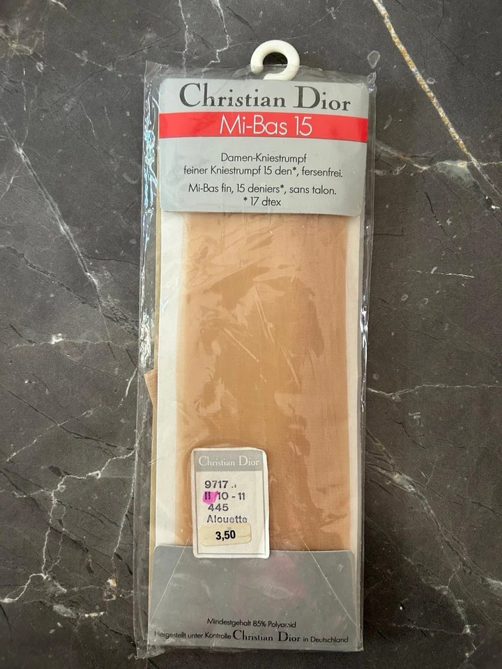 Christian Dior Mis-Bas 15den Kniestrümpfe II 10-11 beige Alouette Polyamid - Bild 1 von 1