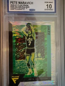 Pete Maravich 200 | 2020-21 Flux Silver Pulsar | CCG 10 - Picture 1 of 1