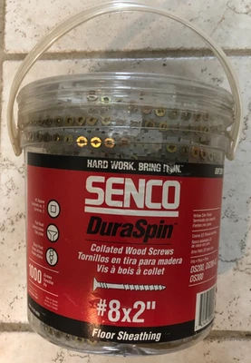 08F200Y SENCO Duraspin# 8 por 2" tornillo intercalado subsuelo (1.000 por caja) Foto 1 de 2
