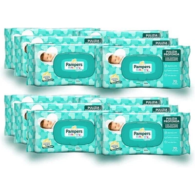 PAMPERS 300 PZ SALVIETTE UMIDIFICATE BAMBINI BABY FRESH - Immagine 1 di 4