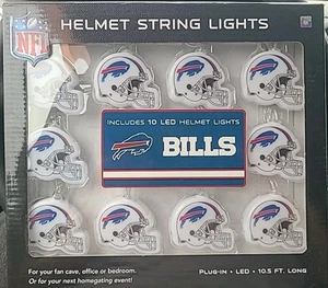 Casco NFL Buffalo Bills 10 luci stringa LED 10,5' - Foto 1 di 2