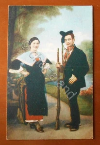 Cartolina Nicastro (Calabria) - Costumi Calabresi - 1949 - Foto 1 di 2