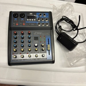 Pyle PMXU43BT 4-Ch. BT Studio Mixer + Audio Mixing Console - Picture 1 of 7