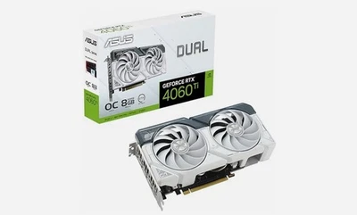 ASUS Dual GeForce RTX 4060 Ti OC White 8GB GDDR6 Graphics Card - Image 1 of 2
