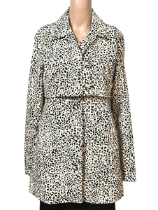 Volcom Seeing Double Jacket Blazer Size S/P/10 Animal Print Button - Picture 1 of 5