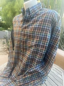 Neu mit Etikett beschädigt Viyella 80 BAUMWOLLE/20 WOLLE Large BD Shirt TRAD LS mehrere Herbstfarben - Bild 1 von 13