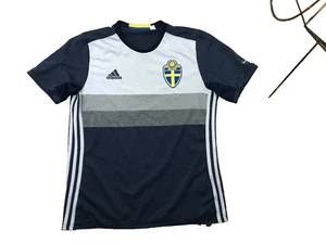 SCHWEDEN FUSSBALL Trikot Gr. Large Auswärts FUSSBALLTRIKOT grau - Bild 1 von 11