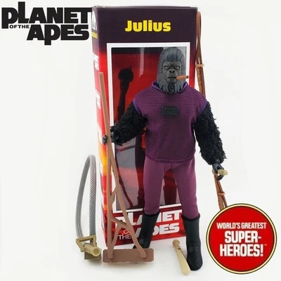 Mego Planet of the Apes Julius Custom POTA 8” Action Figure w/ Retro Box Art - Image 1 of 4
