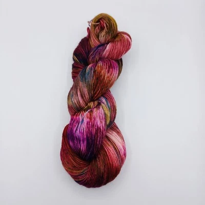 (9,90€/100 g) Sockenwolle 4 fach handgefärbt Färbung ice 1017 Unikat Einzelstück - Bild 1 von 4