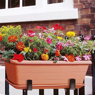 Self Watering Pot Planter Hidden Reservoir Windowsill Flowers Fruit Tomato Veg - Image 1 of 4