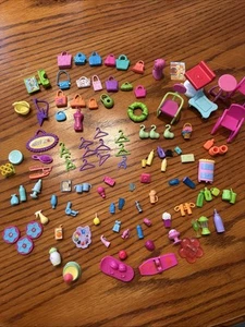 Polly Pocket Doll Lot With Accessories And Purses - Picture 1 of 23