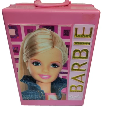 Pink Barbie Doll Fashion Wardrobe Trunk Carrying Case, Style Mattel - Image 1 of 4