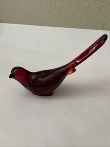 Fenton Ruby Happiness Bird - Picture 1 of 6