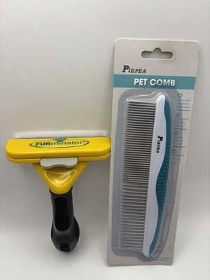 FURMINATOR deShedding Herramienta para Perros Grandes 51-90 Lb Pelo Largo y Peine Piepea Mascota Foto 1 de 4
