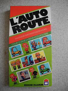 jouet jeu société L'Autoroute 1978 vintage french board game Spiel funny road