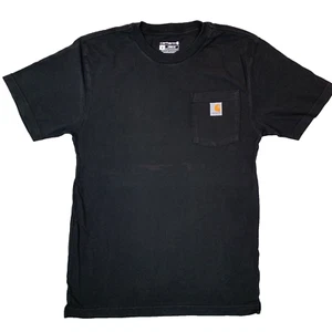 Carhartt schwarz Tasche Loose Fit Kurzarm T-Shirt Tee Herren Größe Small - Bild 1 von 13