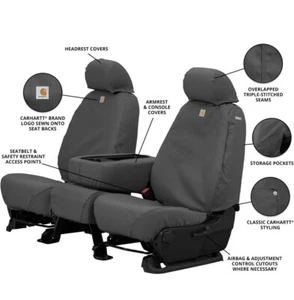Covercraft SSC3372CAGY Carhartt SeatSaver Custom Gravel Seat Cover 2006-2009 Ram - Picture 1 of 15