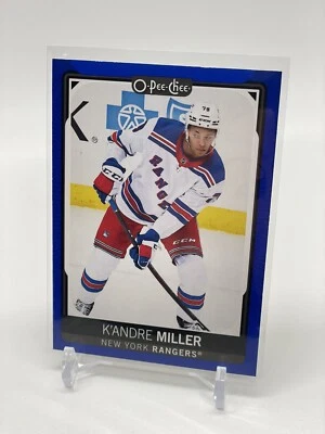 2021-22 OPC O-Pee-Chee Blue Border #297 K'Andre Miller - Rangers - Image 1 of 2
