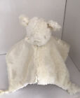 Tesco Cuddle Me Cream Fleece And Satin Teddy Bear Comforter Soother