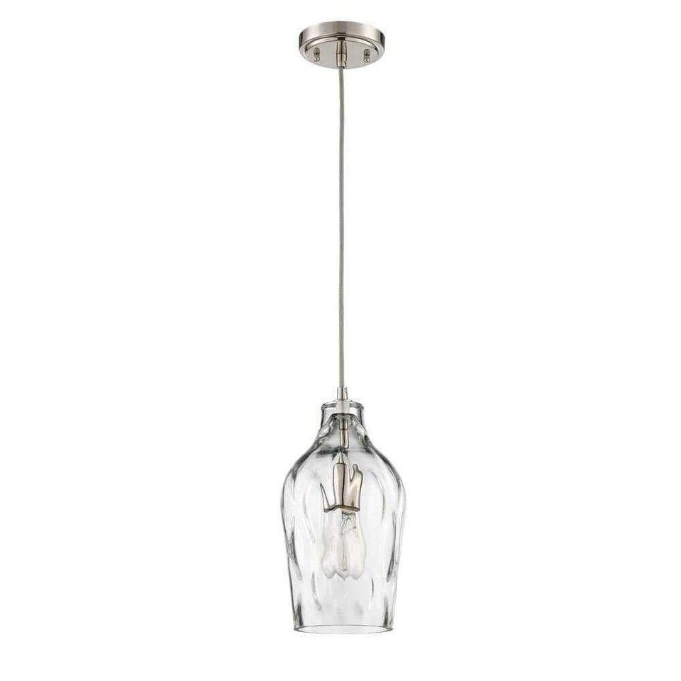 Craftmade P725BNK1 1 Light Mini Pendant in Brushed Polished Nickel