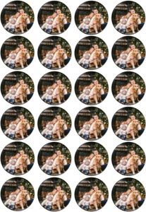 24 x Custom Your Own Photo/Logo Edible Cupcake Toppers Image Party Decoration - Picture 1 of 1