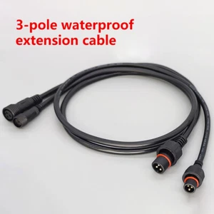 Waterproof Male Female Wire 3Pin Cable Connector Electrical Power Plug Socket - Picture 1 of 6