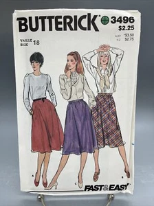 Patrón de costura Butterick 3496 talla 18 - Imagen 1 de 3