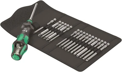 Wera 826 T Kraftform Kompakt Turbo 1 Destornilladores Set 19 Pieza Métrica - Imagen 1 de 4