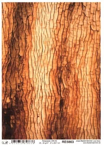 Papel de arroz A4 seda de paja decoupage madera grano corteza patrón de madera patrón RE5863 - Imagen 1 de 1