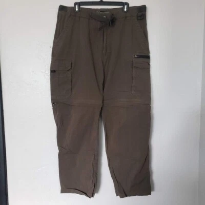 Pantalones cortos convertibles BC Clothing XXL x32 verde oliva para hombre con cremallera al aire libre Foto 1 de 4