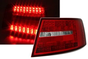 LED Rear Tail Lights Red/White for Audi A6 4F C6 Saloon 2004-2008 - Picture 1 of 5