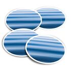 4x Round Stickers 10 cm - Blue Sea Waves Calm Water Beach  #44390