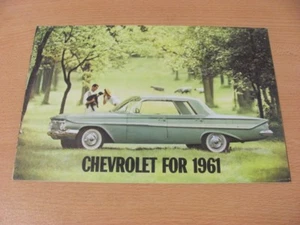 Original 1961 61 Chevrolet Chevy Dealer Brochure Impala Corvette Corvair Wagon - Picture 1 of 7