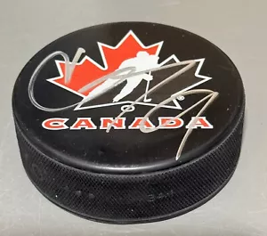 Gavin McKenna signed Team Canada puck autographed 2025 World Juniors PROOF - Picture 1 of 2