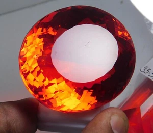 AAA Quality 414.10 Ct Natural Mexican Fire Opal Oval "Certified" Top Gemstone - Picture 1 of 15