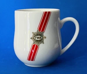Plato de taza de café TWA Trans World Airlines Ambassador de Abco - Imagen 1 de 3