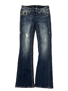 Vigoss Jeans The Dublin Boot Cut Denim Jeans Women's Size 1/2 33 Inseam - Picture 1 of 10