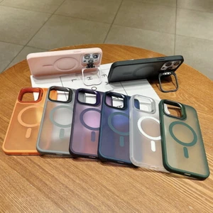 For iPhone 16 Pro Max 15 14 13 12 11 Shockproof Bracket Hard Magnetic Case Cover - Bild 1 von 23