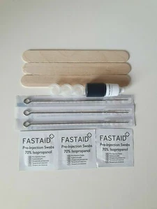 Kit de tatuaje de 3 agujas Stick and Poke con agujas tazas de tinta - Hand Poke - Imagen 1 de 15