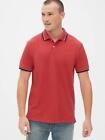 BNEW GAP All day Pique Mens Polo shirt, Red, Xlarge