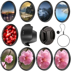 Opteka 55mm 5PC Filter Kit & 4PC Closeup Set for Sigma 70-300 4-5.6 APO DG Macro - Picture 1 of 9