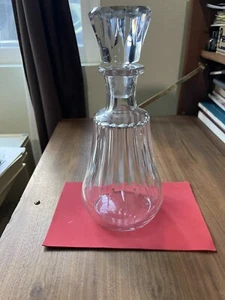 Baccarat PICCADILLY Blown Glass Stopper 10" COGNAC DECANTER - Picture 1 of 7