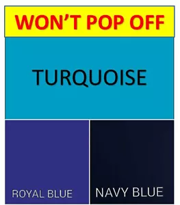Lenzuola adattate Won't Pop Off Split King Turchese Royal Navy Blu Cal Split King - Foto 1 di 15